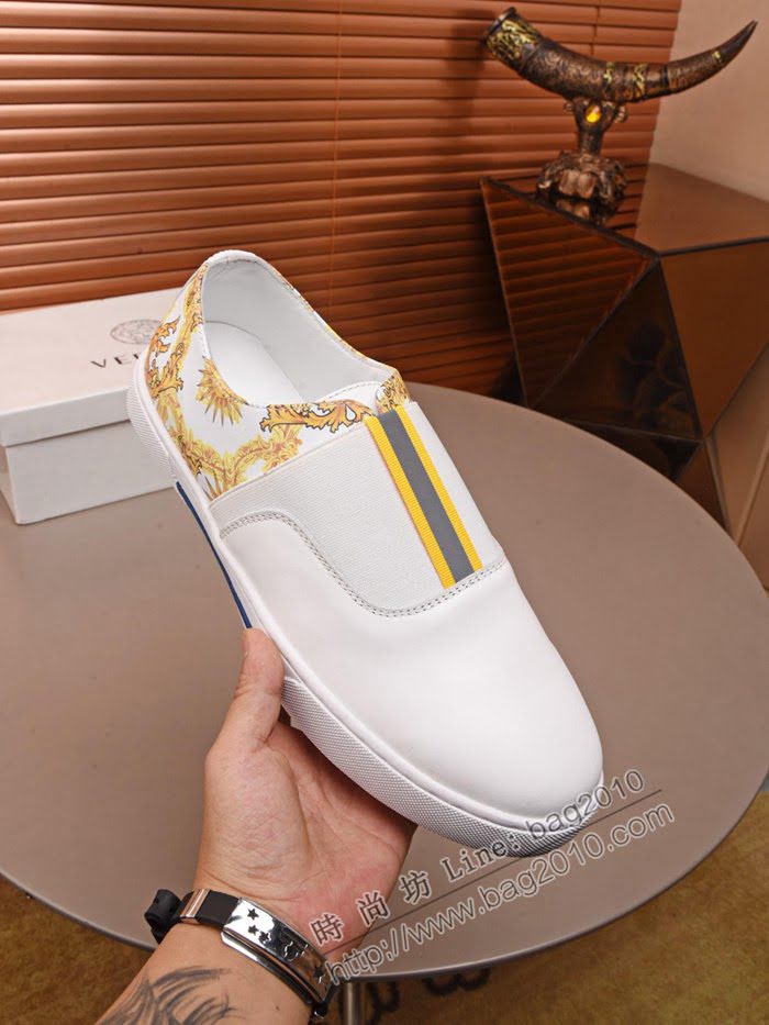 VERSACE男鞋 專櫃系列 小牛皮 範思哲男士休閒鞋  jpx2207